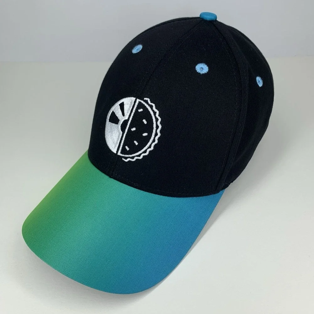 Holo Taco Hat Nail Polish Blue Green Black Adjustable Strap Baseball Cap